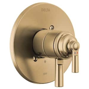 Saylor 1-Handle Wall Mount Valve Trim Kit in Champagne Bronze (Valve Not Included)