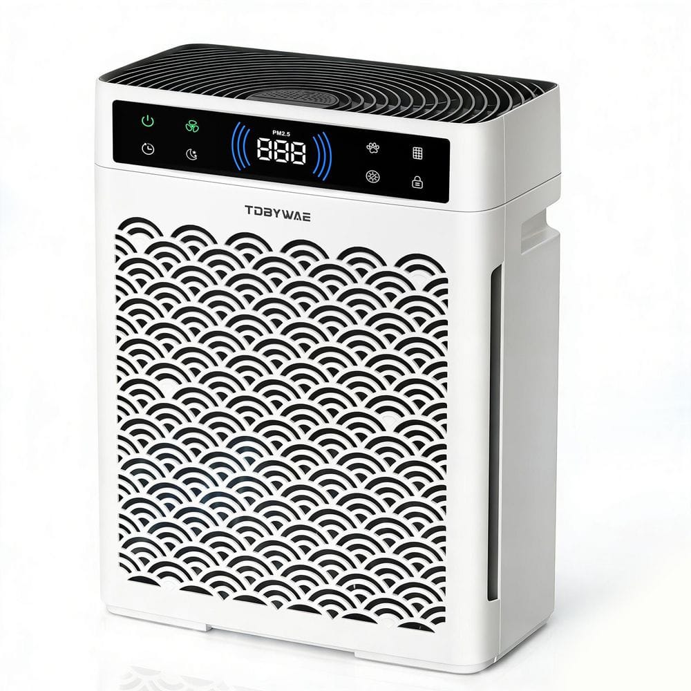 2250 sq. ft. HEPA Personal Air Purifier in White, with 5-Level Speed, PM2. 5 Real-time Display, Low Noise, 16 H Timer price history on PriceWatchPro