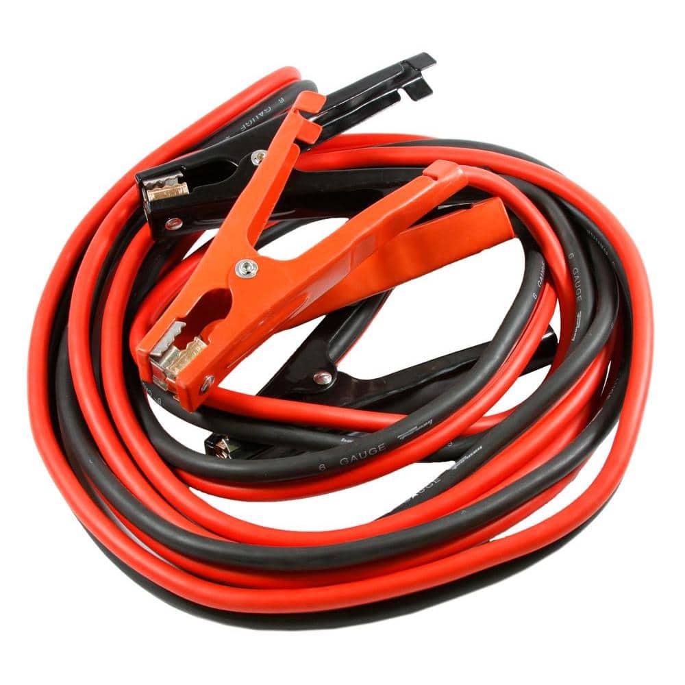 6AWG x 16Ft TOPDC Jumper Cables 6 Gauge 16 Feet Heavy Duty Booster Cables with Carry Bag 