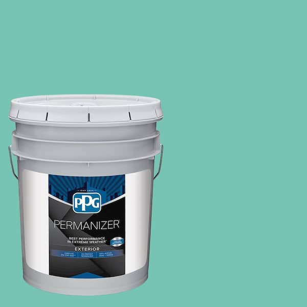 PERMANIZER 5 gal. PPG1230-4 Pale Jade Semi-Gloss Exterior Paint