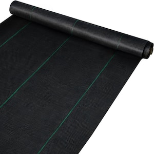 6.5 x 300 ft. Weed Barrier Fabric Heavy Duty 3 oz. Woven Weed Control High Permeability Geotextile Fabric