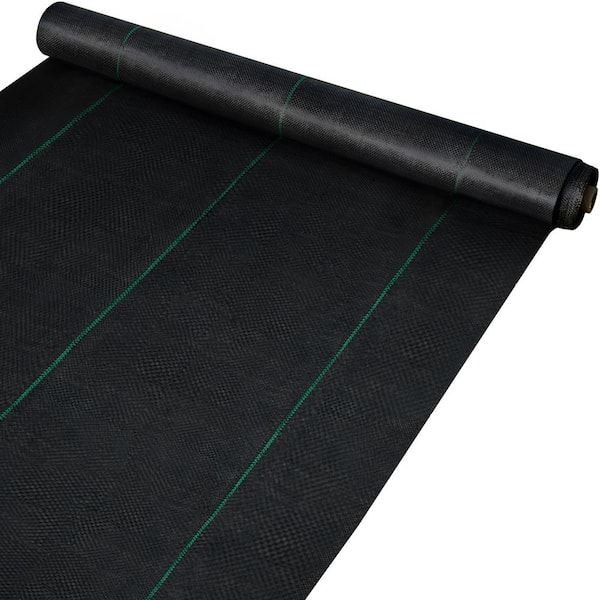 5.8oz Landscape Fabric VEVOR Weed Barrier Black Patio 3ft x 300ft Cover Mat Heavy Duty Woven Grass Control Geotextile for Garden 