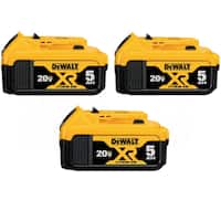 Deals on 3-Pack DEWALT 20V MAX XR Premium Lithium-Ion 5.0Ah Battery
