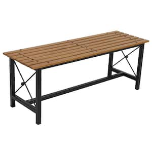 Sunnydaze European Chestnut Wood Dining Bench