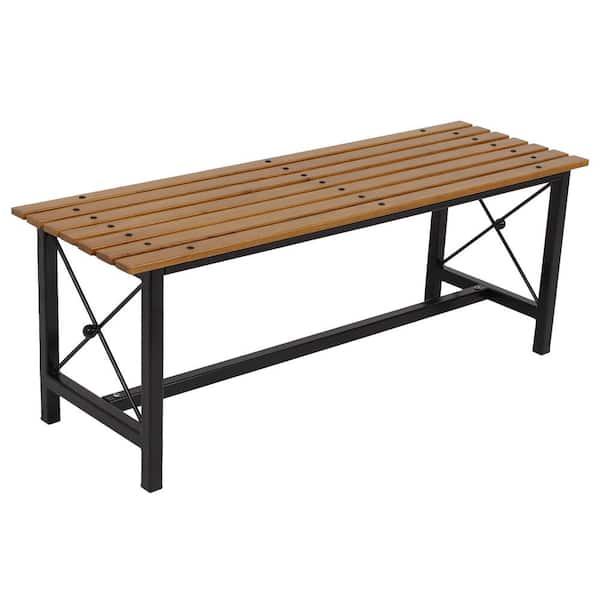 Sunnydaze Sunnydaze European Chestnut Wood Dining Bench