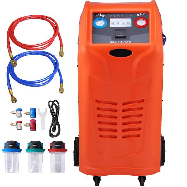 Fully Automatic Refrigerant Recovery Machine for R134A+R1234YF-AC Recovery Machine Kit Built in Electronic Tank