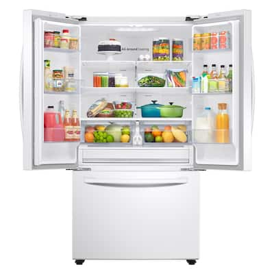 Samsung - White - French Door Refrigerators - Refrigerators - The Home ...