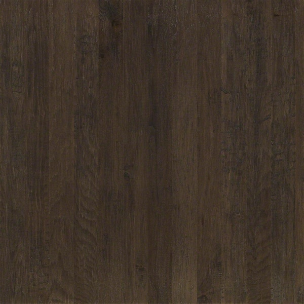 Shaw Take Home Sample - Western Hickory Winter Grey Click Hardwood Flooring - 5 in. x 8 in.
