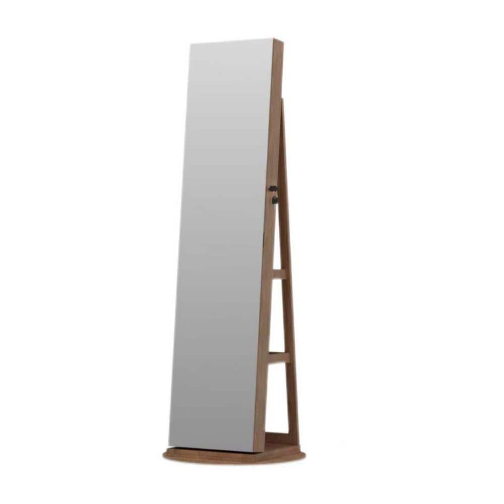置物 bhq 360° Rotating Standing Swivel Jewelry Armoire Organizer w/ Full