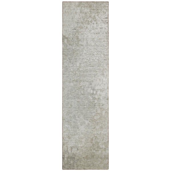 Addison Rugs Chantille ACN565 Beige 2 ft. 3 in. x 7 ft. 6 in. Machine Washable Indoor/Outdoor Geometric Runner Rug