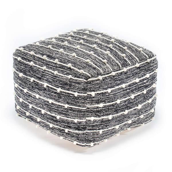 Betty Boop Black and Ivory Pouf 22 in. x 22 in. x 16 in.