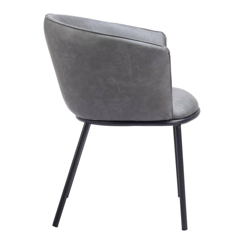 30.9 in.H Gray Solid High Back Armrest Dining Chair Set of 2 price history on PriceWatchPro