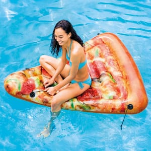 Giant Inflatable Pizza Slice Float Mat for Lake, Beach or Swimming Pool