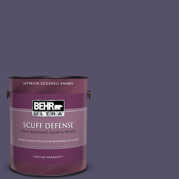 BEHR ULTRA 1 gal. #650F-7 Violet Eclipse Extra Durable Eggshell Enamel Interior Paint & Primer