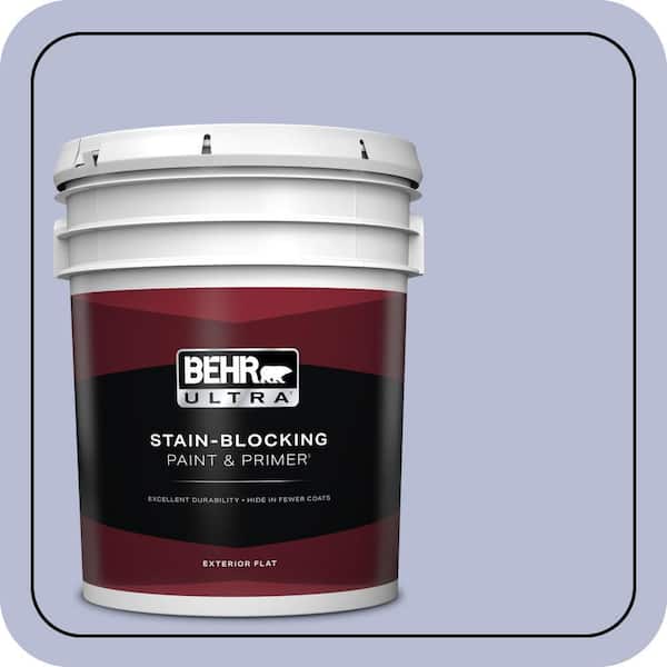 BEHR ULTRA 5 gal. #S540-2 Violet Vision Flat Exterior Paint & Primer