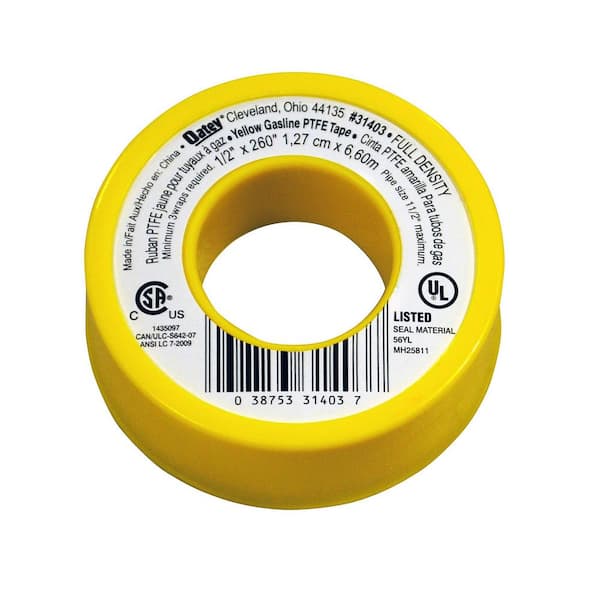 Gas And Natural Gas PTFE Tape Non-Adhesive Thread &Compression Joint Seal 