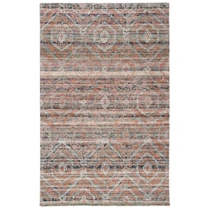 Marquee Gray/Rust 4 ft. x 6 ft. Abstract Gradient Area Rug