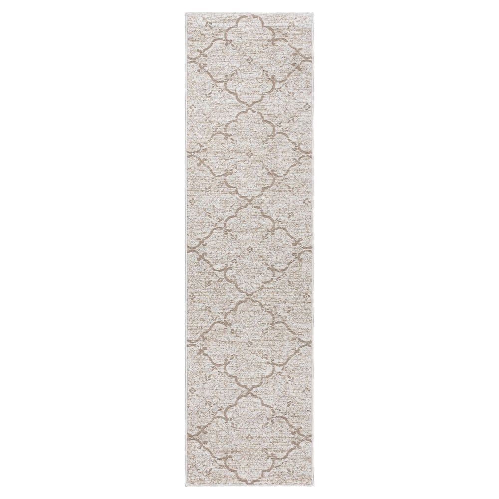 Gertmenian & Sons Ethan Varna Beige 2 ft. x 8 ft. High/Low Indoor ...