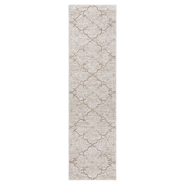 Gertmenian & Sons Ethan Varna Beige 2 ft. x 8 ft. High/Low Indoor Runner Rug