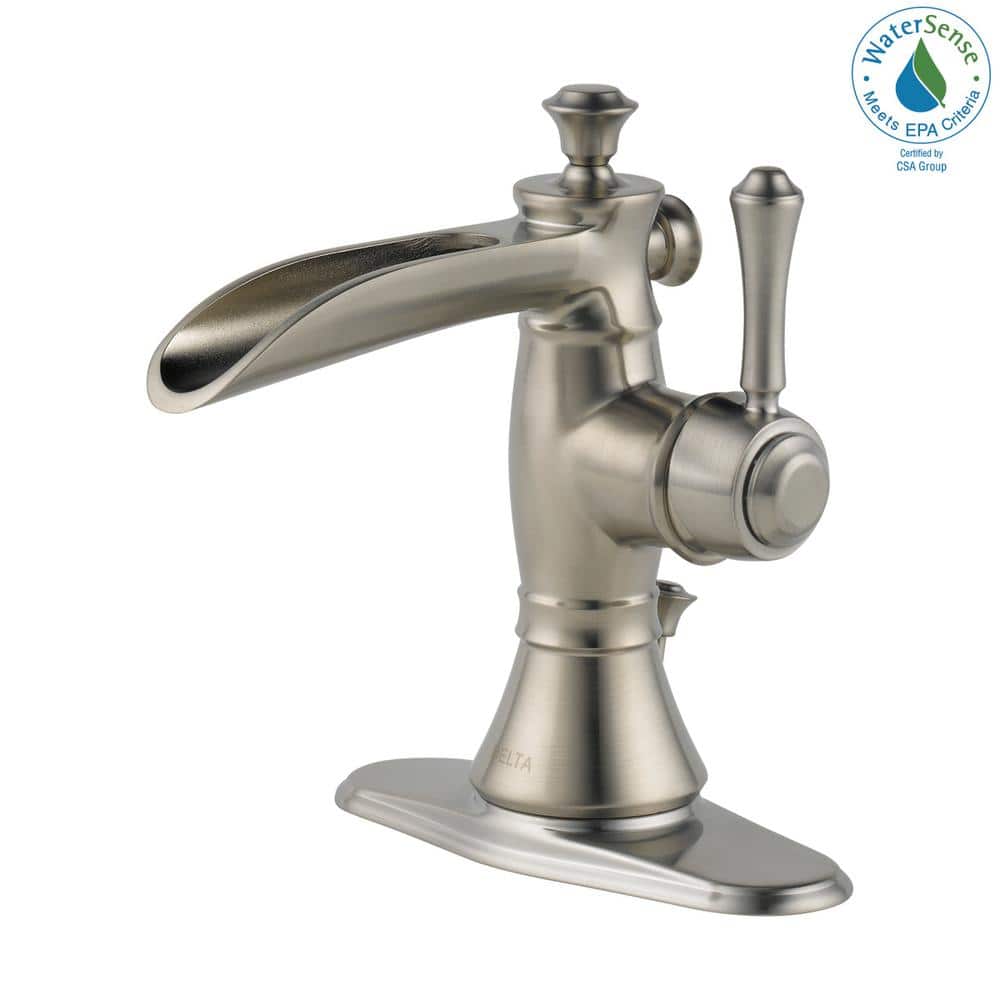 Modern Stainless Steel Single Hole Bathroom Faucet with Brass Body