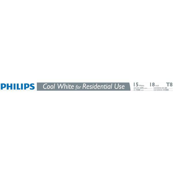 Philips 18 in. 15-Watt 4100K Linear T8 Fluorescent Light Bulb Cool White (30-Pack)
