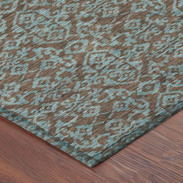 Chantille Machine Washable Indoor/Outdoor Abstract ACN2712 Brown 2 ft. x 3 ft. Accent Rug