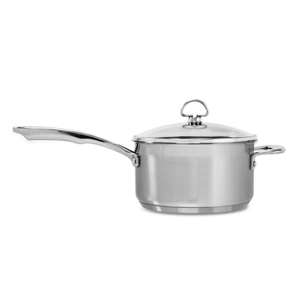 Chantal Induction 21 3.5-Qt. Stainless Steel Saucepan with Glass Lid