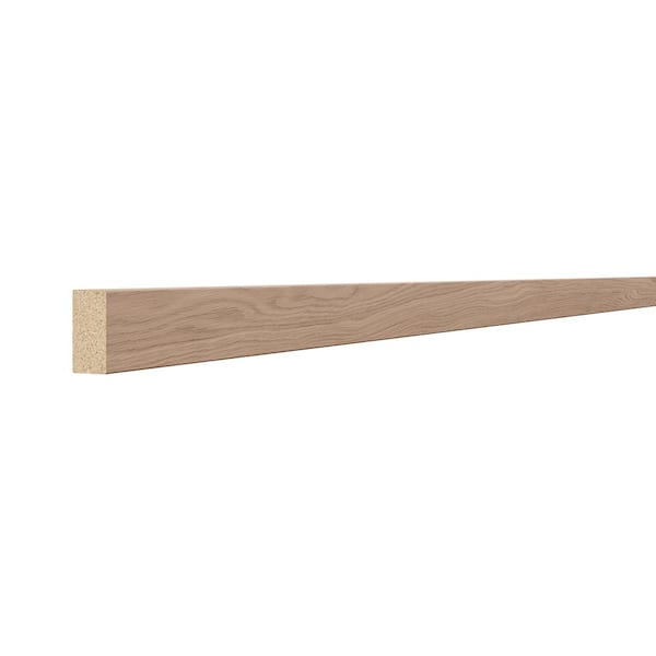 Hampton Bay Sinclair 1.5 in. W x 91.5 in. H x 0.75 in. D Square Edge Molding in Light Oak