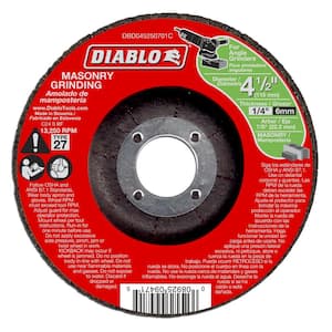 4-1/2 in. x 1/4 in. x 7/8 in. Masonry Grinding Disc with Type 27 Depressed Center