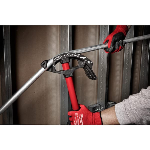 Milwaukee 3/4 in. Iron Conduit Bender and Handle with 7-in-1