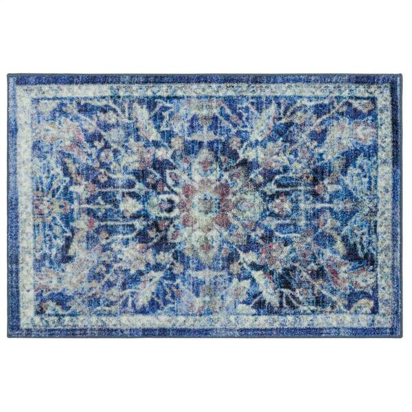 Mohawk Home Elizabeth Medium Blue 2 ft. x 3 ft. Indoor Scatter Rug