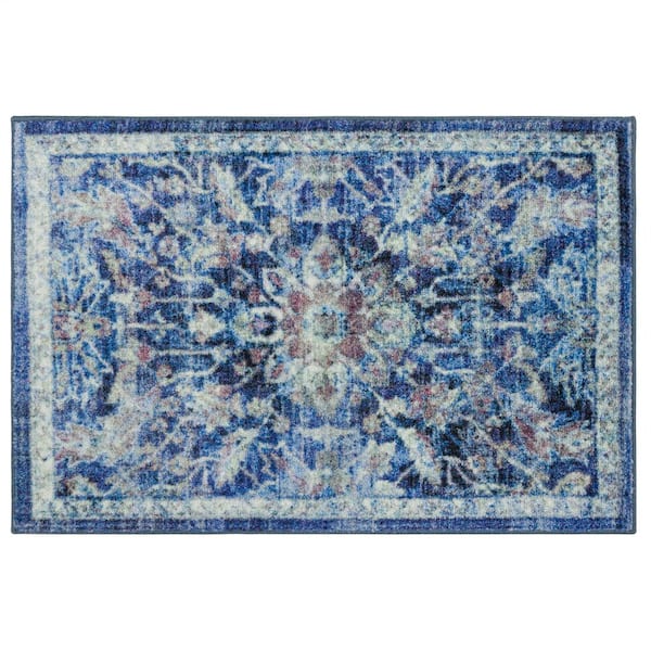 Mohawk Home Elizabeth Medium Blue 3 ft. x 5 ft. Indoor Area Rug