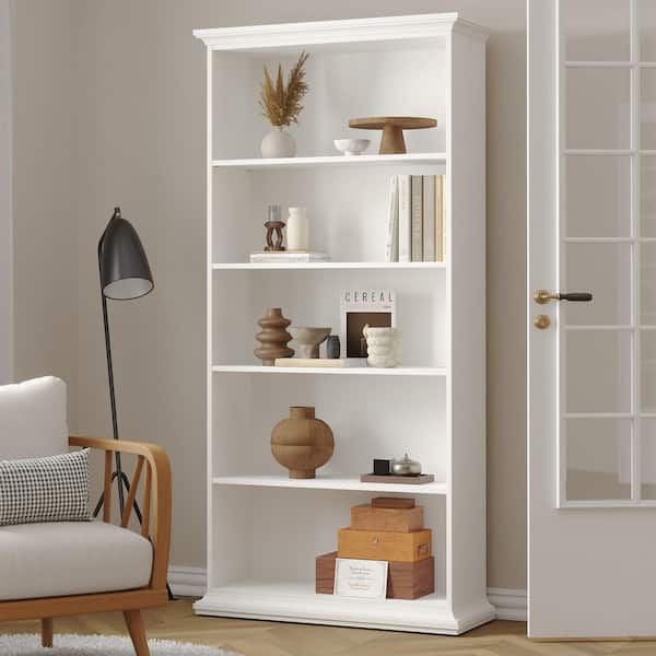 Sonoma White 5-Shelf Bookcase