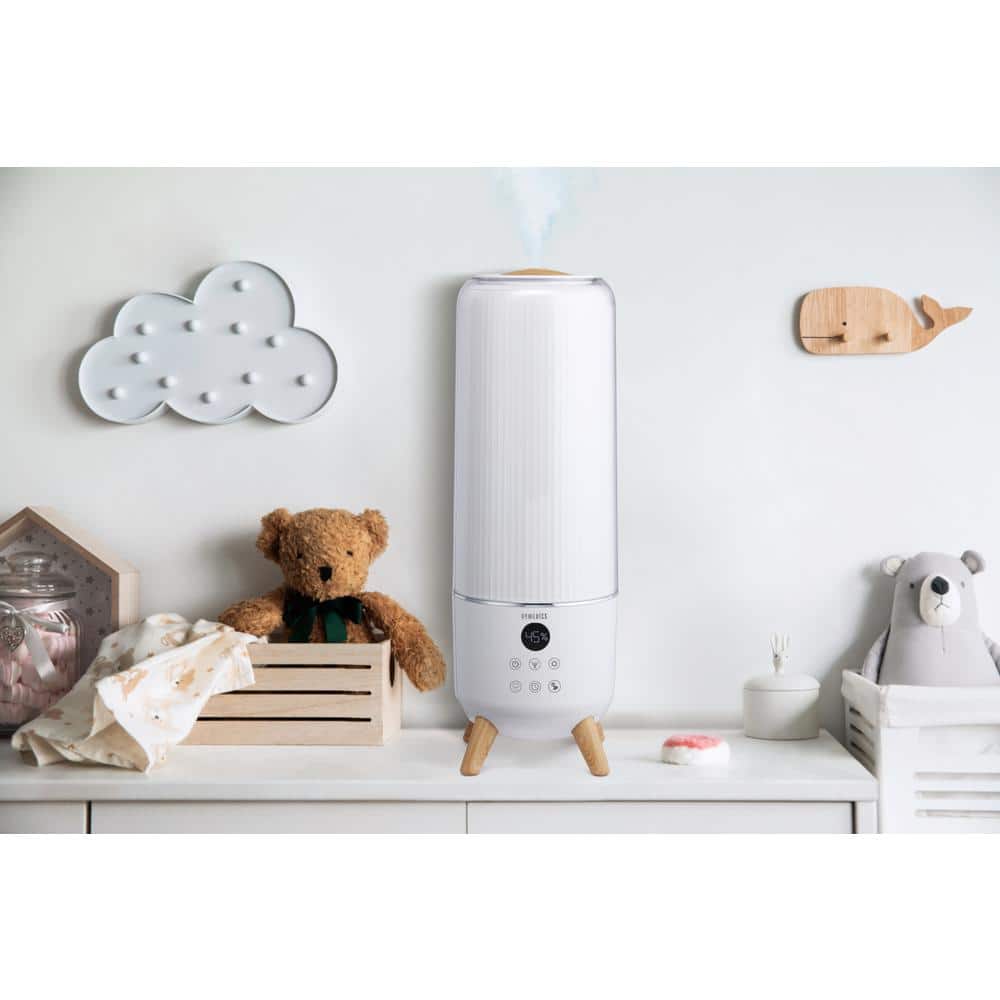 White Ultrasonic Cool Mist Humidifier with Digital Control