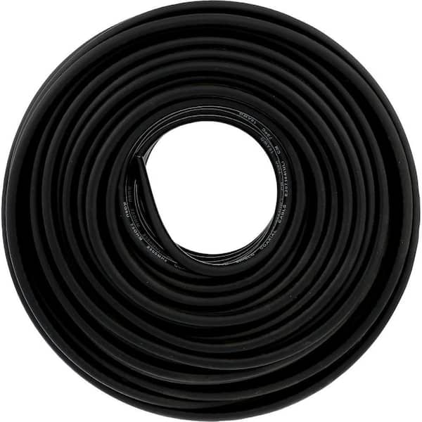 Zenith 100 ft. Black RG6 Quad Shield Coaxial Cable
