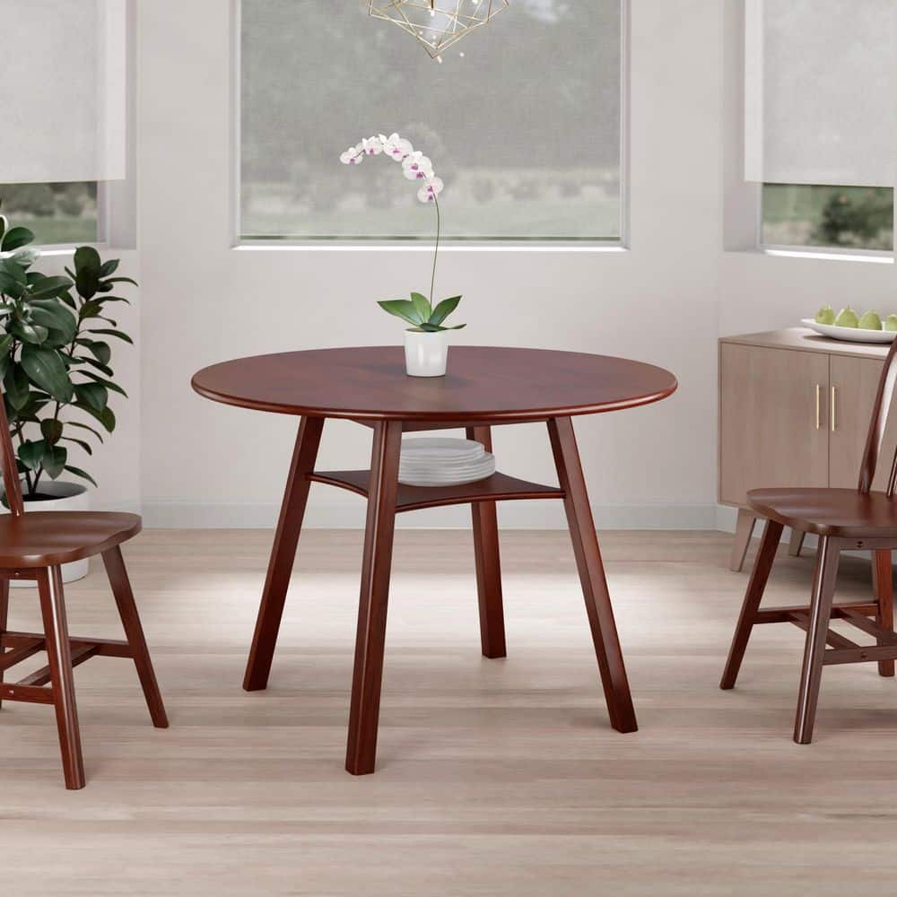 Marbelle Walnut Solid Wood Double Drop Leaf Dining Table Seats 4 price history on PriceWatchPro