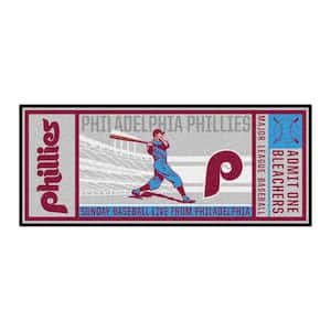 Philadelphia Phillies Gray 2 ft. 6 in. x 6 ft. Ticket Runner Rug