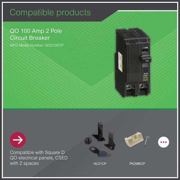 QO 100 Amp 2-Pole Circuit Breaker