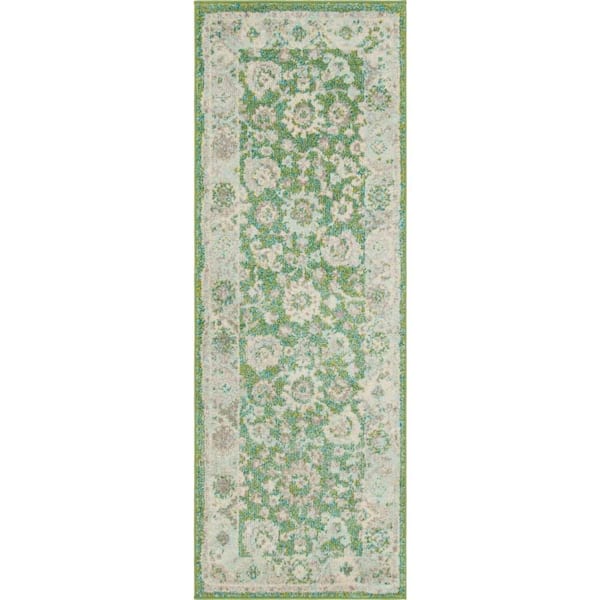 Penrose Krystle Green 2 ft. 2 in. x 6 ft. Runner Rug