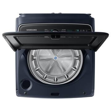 5.4 cu. ft. Smart Top Load Washer with Pet Care Solution and Super Speed Wash in Brushed Navy Blue