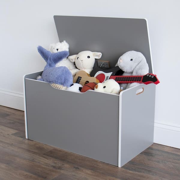Wooden Chest Trunk and Storage Box White Noa and Nani Toys & Games Kids' Furniture, Décor & Storage