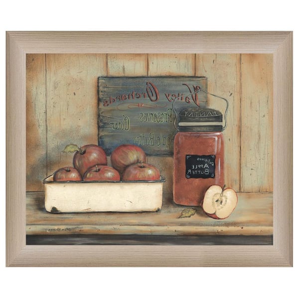 Charlie Apple Butter 1-Piece Framed Wall Art 14 in. x 17 in.