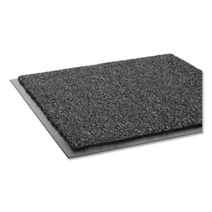 Rely-On Charcoal 48 in. x 72 in. Olefin Indoor Wiper Commercial Floor Mat