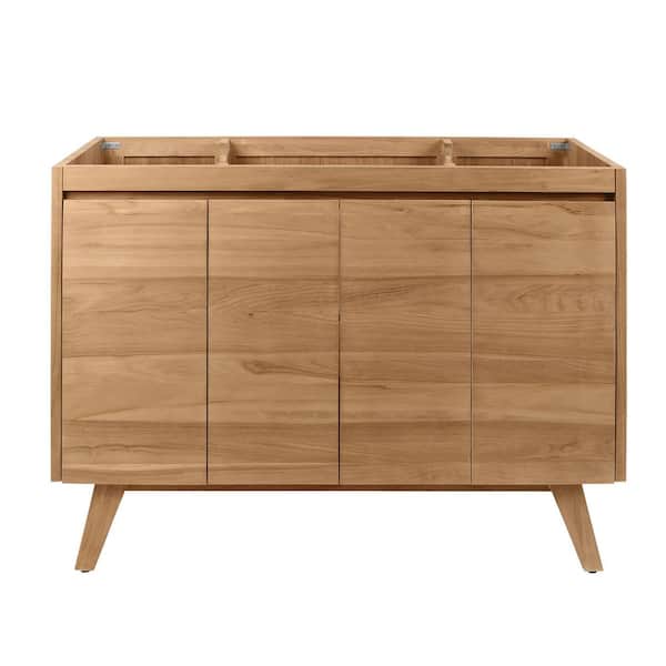 Coventry 48 in. Bath Vanity Cabinet without Top in Natural Teak