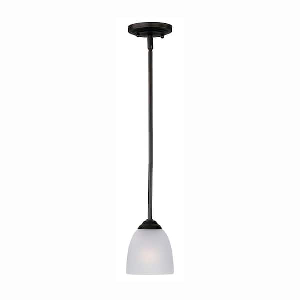 Maxim Lighting Stefan 1-Light Black Mini Pendant Light