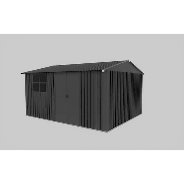 12 ft. x 10 ft. Metal Outdoor Garden Storage Shed-Tool Shed for Backyard, Patio, or Garden (120 sq. ft.)