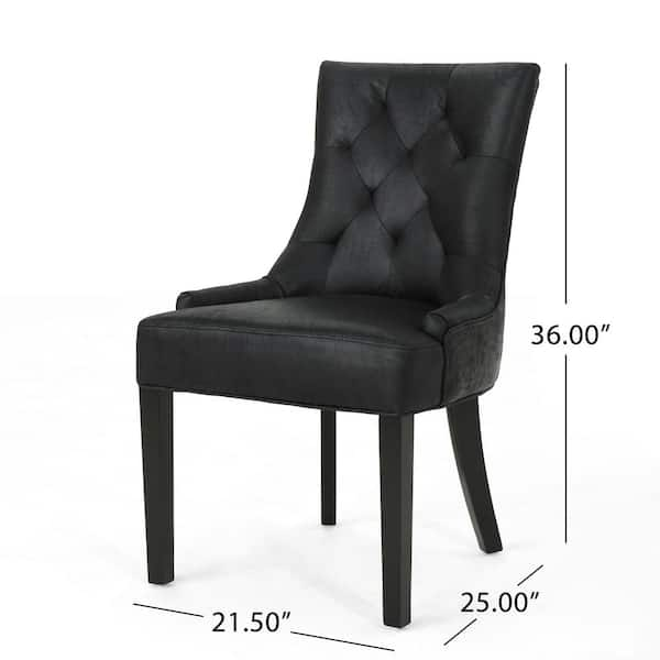 single black dining chair