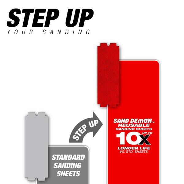 DIABLO 4-3/16 in. x 11-1/4 in. 80-Grit SandNET Reusable Sanding