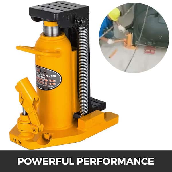 VEVOR QJD20T00000000001V0 10-Ton to 20-Ton Toe Jack Lift Hydraulic Machine Air Hydraulic Toe Jack Proprietary Heat-Treated Steel in Yellow - 2