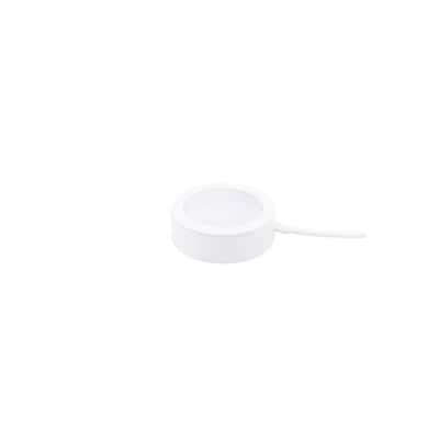 Single LED White Puck Light with Single 6 in. Lead Wire and 6 ft. Power Cord 3-CCT Selectable Line Voltage